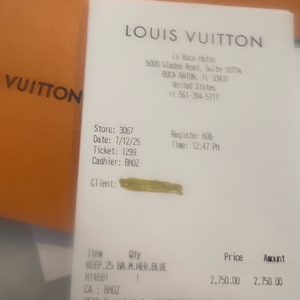 Louis Vuitton Keepall Bandouliere 25 “In the Blue” bag new with receiptM14681 - Picture 6 of 6